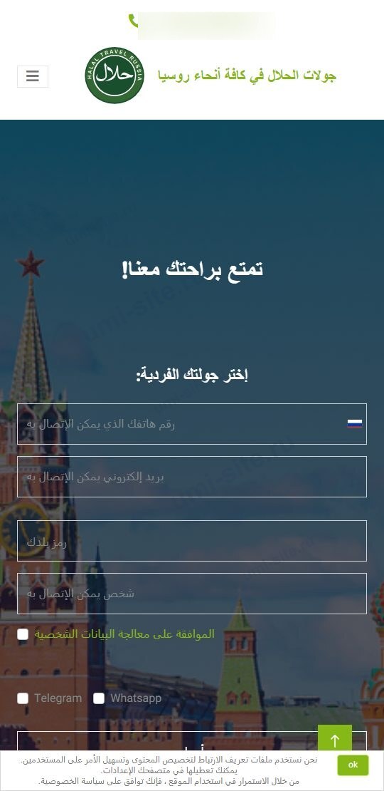 Сайт Halal Travel Russia